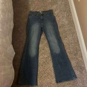 Levi strauss high rise flare jeans